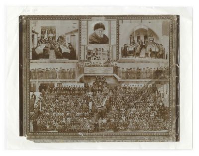 Group Photograph of the Students and Rabbis of the Etz Chaim Yeshiva – Zadok Basan – Jerusalem, 1908
