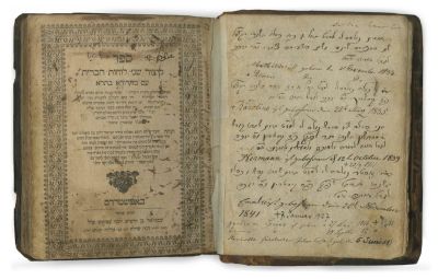 Kitzur Shenei Luchot HaBrit – Amsterdam, 1707. The description and condition report appear below 
