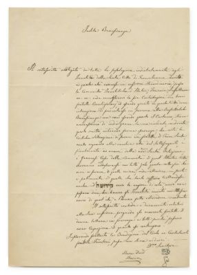 Two Letters Sent to the Trieste Community – 19th Century. The description and condition report 