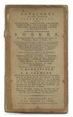 Collections of Catalogs and Booklists. The description and condition report appear below in 
