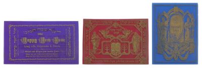 Collection of "Shanah Tovah" Cards – Gold Ink on Transparencies – United States, Germany and 