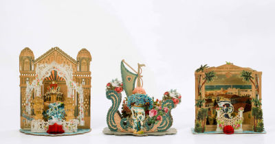 Collection of Pop-Up "Shanah Tovah" Greeting Cards – Germany-USA. Some 30 pop-up "shanah tovah" 