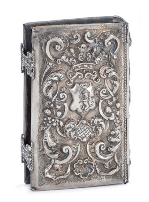 Elaborate Silver Binding with the Coat of Arms of the Rovigo Family – Italy, 18th Century / 