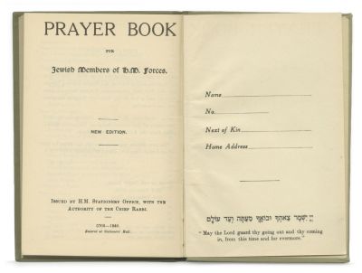 Collection of Siddurim and Books on Judaism Printed for Jewish Soldiers in the American and 