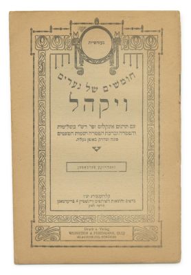 "Chumashim for Children" – 19 Booklets – Klausenburg, 1926. The description and condition report 