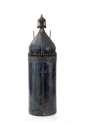 Torah Scroll Case – Iraq, 1900. Torah scroll case. Iraq, dedication dated 1900 for a man who