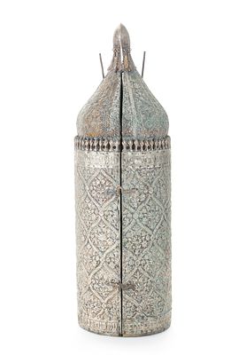 Torah Scroll Case – Iraq, 1907. Torah scroll case. Iraq, dedication dated 1907.