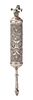Decorated Esther Scroll in Silver Case – Probably Greece, 19th Century. Decorated Esther scroll Image - 1
