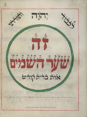 Decorated Parchment Manuscript – Order of Circumcision and Mohel Ledger – Hoorn (Netherlands) 