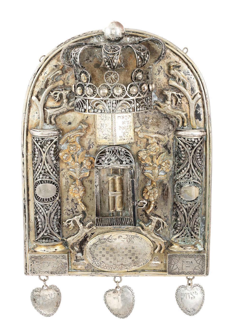 Torah Shield – Poland, Possibly Lublin, 19th Century. Torah shield. Poland, [possibly Lublin 
