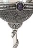Silver Cup by "Bezalel", Set with Gemstones – Jerusalem, Ca. 1920. Cup produced in the "Bezalel" Image - 2