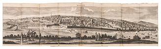 Cornelis de Bruijn – A Voyage to the Levant – London, 1702 – Panorama of Jerusalem and Numerous Image - 1