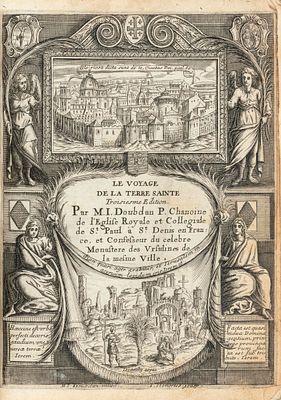 Le Voyage de la Terre-Sainte – Jean Doubdan – Paris, 1666 – Map of Jerusalem and Additional 