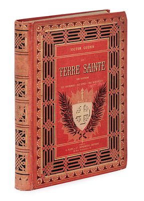 Victor Guérin – La Terre Sainte – Paris, 1882 – Volume I in Ornate Binding – Illustrations of 