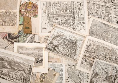Large and Important Collection of Maps of Jerusalem – 15th-19th Centuries. Large collection 