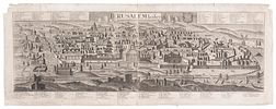 Jerusalem and the Temple – Large Collection of Panoramas – 17th-19th Centuries. Large and Image - 5
