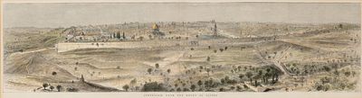 Large Collection of Prints – Panoramas of Jerusalem – 19th / Early 20th Century – Lithographs 