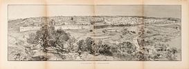 Large Collection of Prints – Panoramas of Jerusalem – 19th / Early 20th Century – Lithographs Image - 1