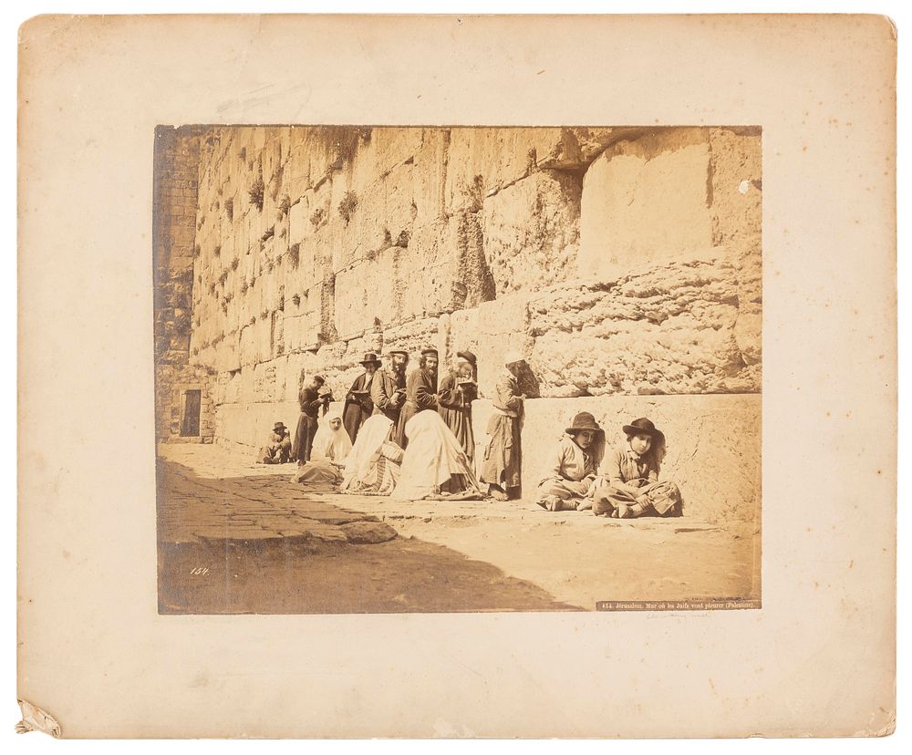 Collection of Photographs – Western Wall – Bonfils, Zangaki Brothers, American Colony, and Others. 