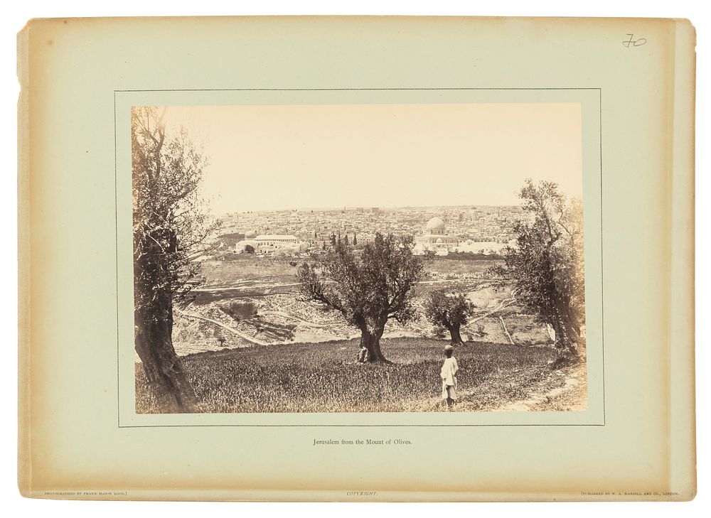Collection of Unsigned Photographs – Jerusalem, 19th Century – Including Photos by Francis Frith. 