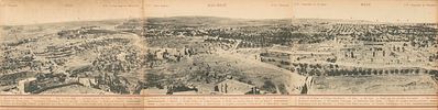 Jerusalem: Die heilige Stadt und Umgebung – Panorama Issued for the Inauguration of the Image - 1