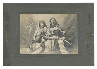 Collection of Orientalist Photographic Portraits – Jerusalem, 19th Century – Khalil Raad 