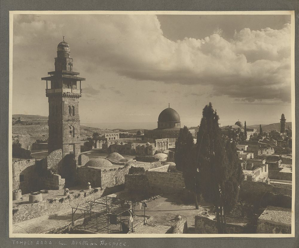 Two Photo Albums – Visit to Mandatory Palestine, 1920s – With Large Photographs by Bonfils and 
