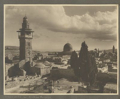 Two Photo Albums – Visit to Mandatory Palestine, 1920s – With Large Photographs by Bonfils and 