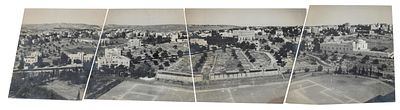 Collection of Photographs – Divided Jerusalem, 1950s – Panorama of the City, Seen from the YMCA 