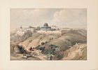 David Roberts – Assortment of Color Lithographs – London, 1842-1845 – Sites in Jerusalem. Eleven Image - 1
