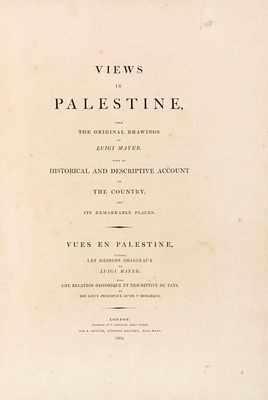"Views in Palestine" – Hand-Painted Aquatint Prints, After Paintings by Luigi Mayer – London, 1804. 