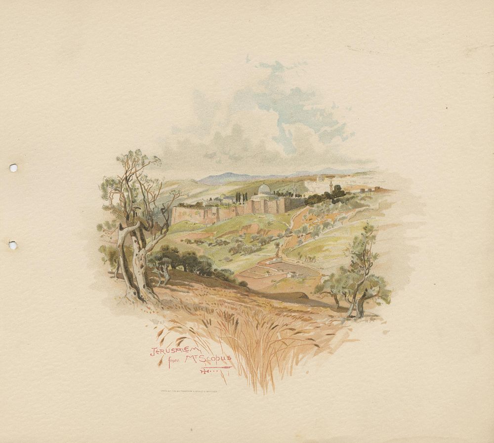 "Bethlehem to Jerusalem " – Epic Poem by George Klingle – New York, 1888 – With Color 