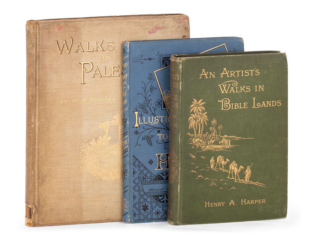 enry Harper – Three Travelogues to the Holy Land – London, 1881-1901 – First Editions, with 