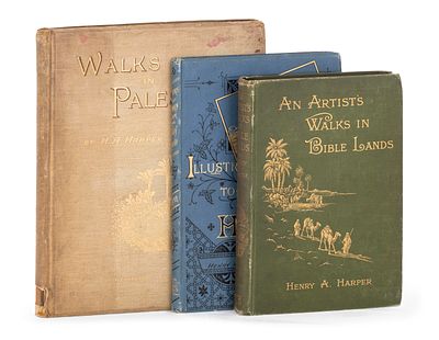 enry Harper – Three Travelogues to the Holy Land – London, 1881-1901 – First Editions, with 