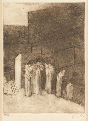 The Western Wall – Collection of Signed Engravings – Nachum Gutman, Hermann Struck, Meir 