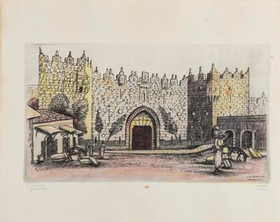 Jacob Eisenberg (1893-1966) – Large Collection of Engravings. Over 75 engravings by Jacob 