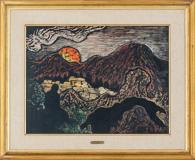 Jacob Steinhardt (1887-1968) – Three Original Print Blocks for Woodcuts – Scenes of Jerusalem 