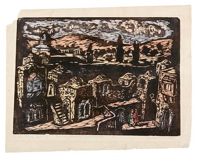 Miron Sima (1902-1999) – Collection of Woodcuts. Six woodcuts by Miron Sima (from various 