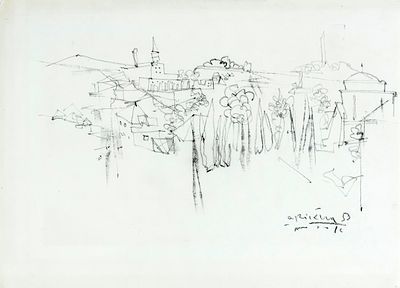 Avigdor Arikha (1929-2010) – Jerusalem – Charcoal on Paper. Jerusalem.
Charcoal on paper. Signed 