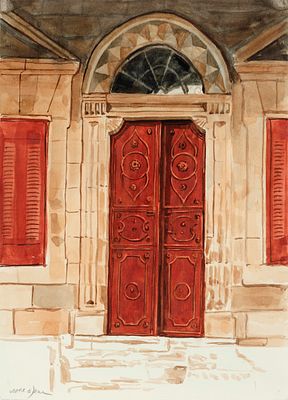 Arie Azene (Eisman) (b. 1934) – Views and Site in Jerusalem – Collection of Original Works. Nine 