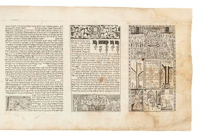 Printed Esther Scroll – Nitra, 1834 – Illustrated. The description and condition report appear 