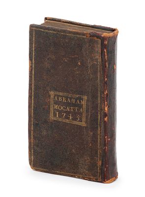 Shaarei Tzion and Tikun Seudah – Amsterdam, 1718 – Early Leather Binding – Pocket Format. The 