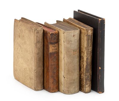 אוסף ספרים מדפוסי אמשטרדם – תכ"ה-תע"ח. אוסף מגוון של תשעה ספרים בחמישה כרכים, 