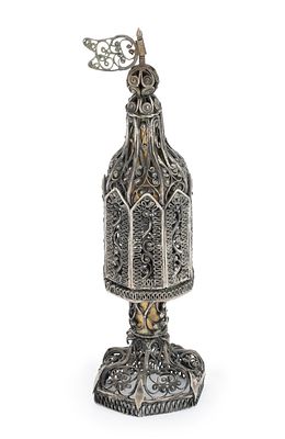 כלי פיליגרן לבשמים – מזרח אירופה, המאה ה-19. כלי לבשמים. [מזרח אירופה, כנראה גליציה, המאה 