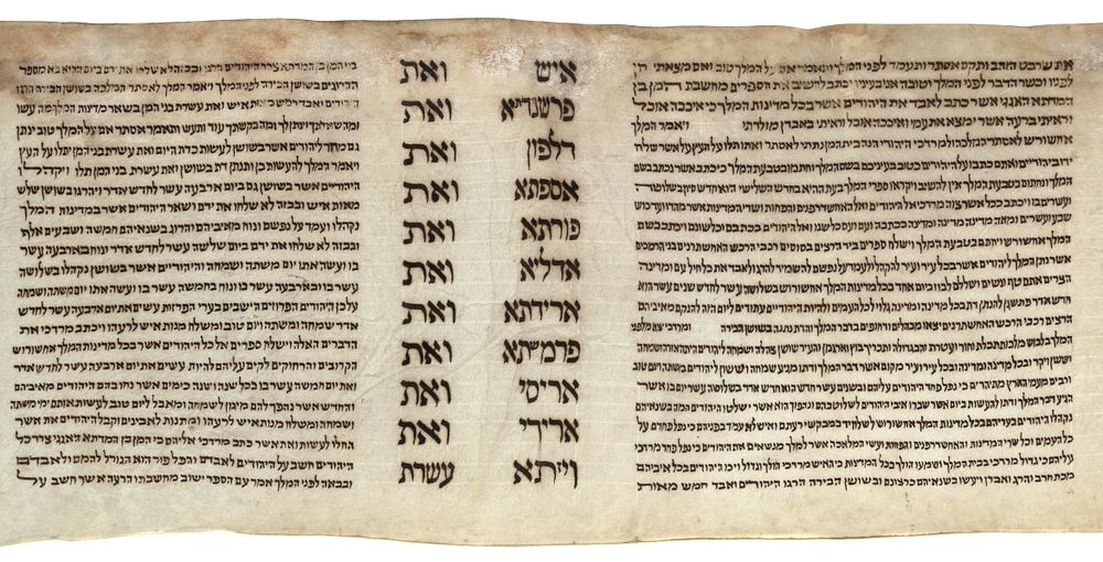 Esther Scroll in Small Format – Ca. 18th/19th Century. The description and condition report 