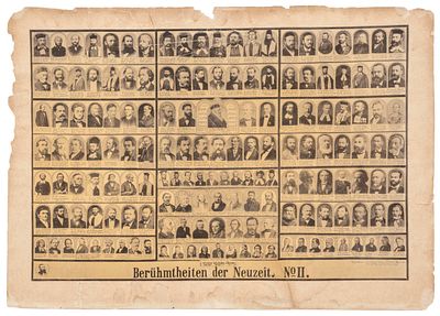 "Notables and Sages of Our Time" – Large Print with Portraits of 162 Important Personalities 