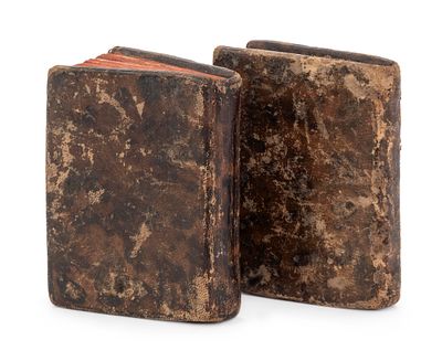 Two Miniature Chumashim – Venice, 16th/17th Century – Original Leather Binding. Two Chumashim 