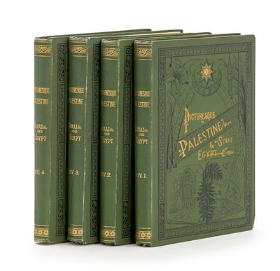 Picturesque Palestine – מחקר מקיף בנושא ארץ ישראל – ניו-יורק, 1881-1883 – תחריטים רבים – סט 
