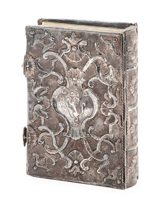 Machzor in Decorated Silver Binding – Italy, 19th Century – Rietti Family Coat of Arms. Machzor 