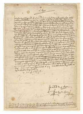 Royal Decree Signed by King Ferdinand II of Aragon – Spain, 1515 – Appropriation of Property of 